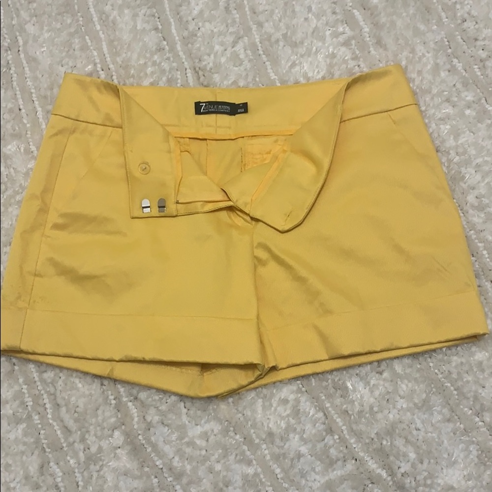 Yellow shorts